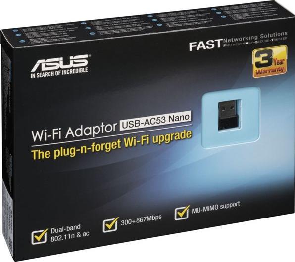 Productafbeelding ASUS USB-AC53 Nano (USB 2.0)