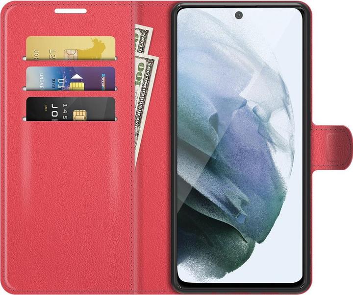 Image du produit Cover-Discount Galaxy S21 FE - Étui en cuir rouge (Samsung Galaxy S21 FE)