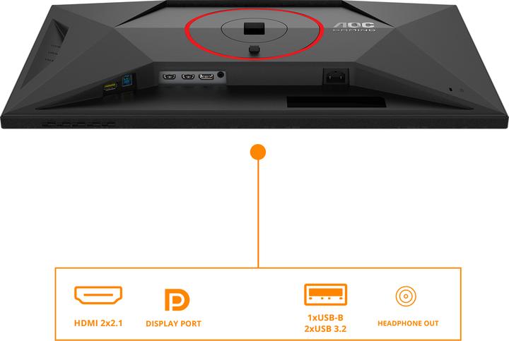 Produktbild AOC U27G4R (3840 x 2160 Pixel, 27")