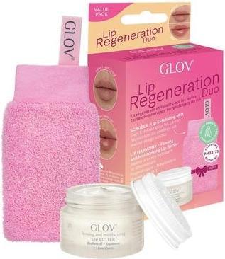 Produktbild Glov Set Lip Regeneration Duo Scrubex Lip Exfoliating Mitt + Lip Harmony Firming And Misturizing Lip (Lippenpflege Set)