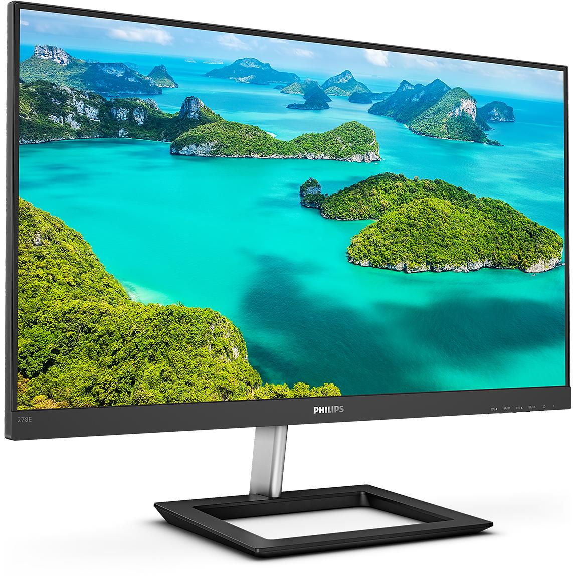 Philips 278E1A/00 (3840 x 2160 Pixel, 27"), Monitor, Schwarz