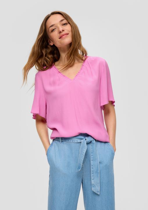 Immagine prodotto s.Oliver Bluse Viskosebluse mit V-Ausschnitt im Relaxed Fit (36)