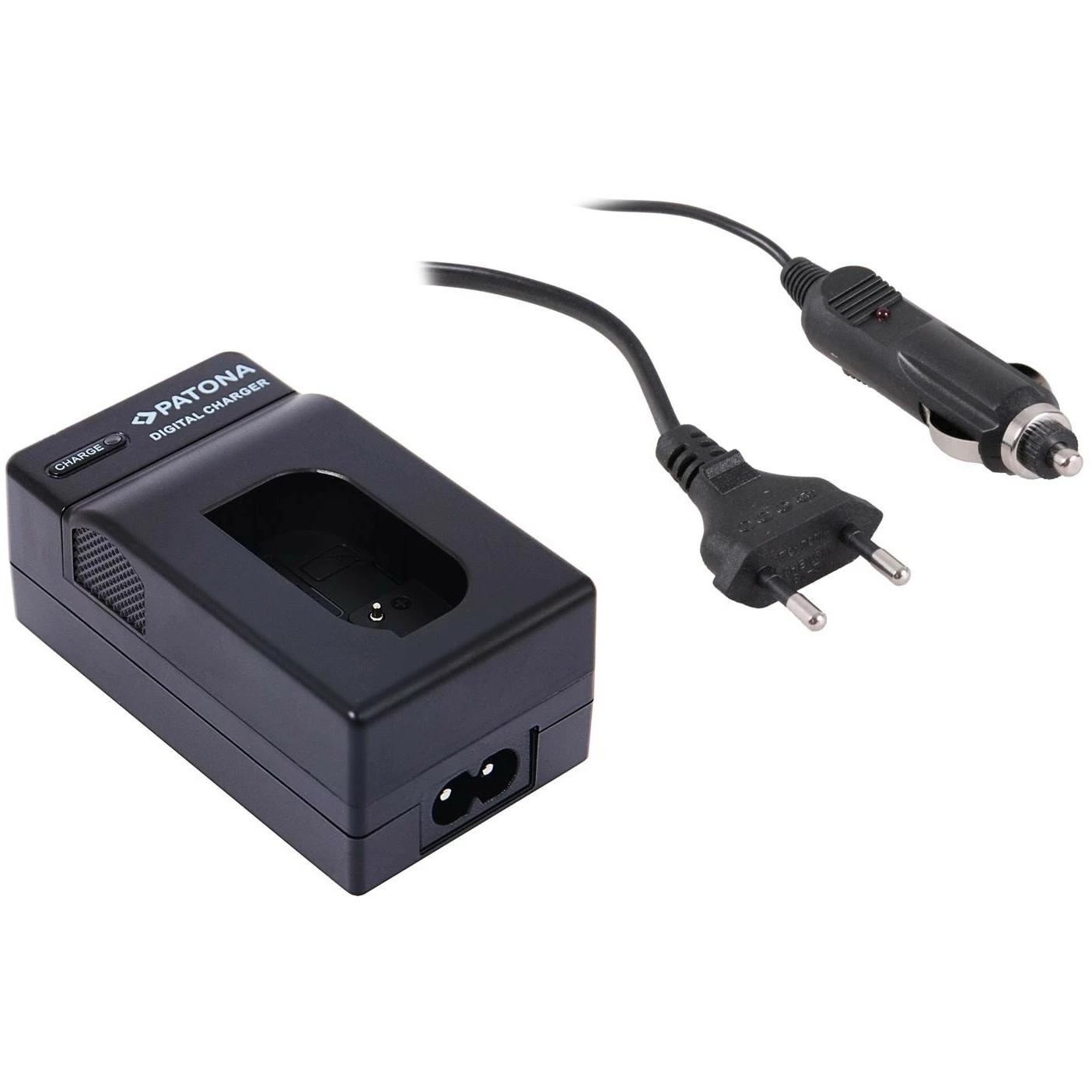 Patona Caricabatterie 2in1 - Panasonic DMW-BLK22 (Caricabatterie per fotocamere), Alimentatore fotocamera, Nero