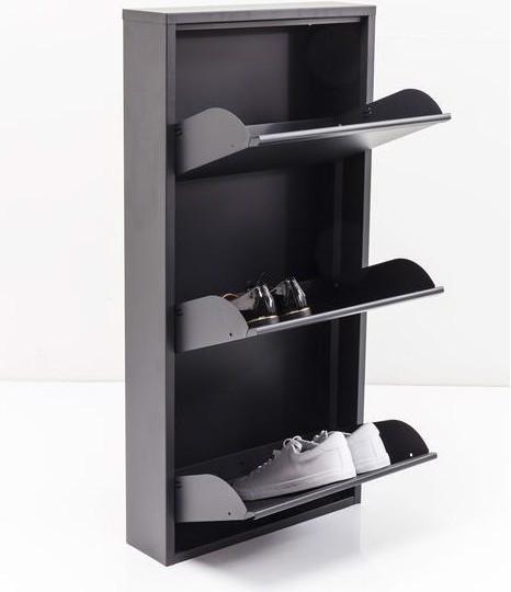 Produktbild Kare Design Schuhkipper Caruso 3-er Anthrazit (50 x 14 x 103 cm)