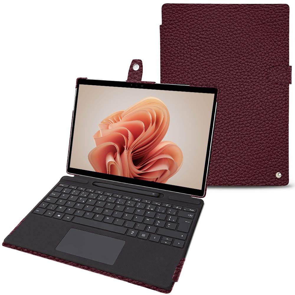 Noreve Lederschutzhülle Microsoft Surface Pro 9 (Surface Pro), Tablet Hülle, Violett
