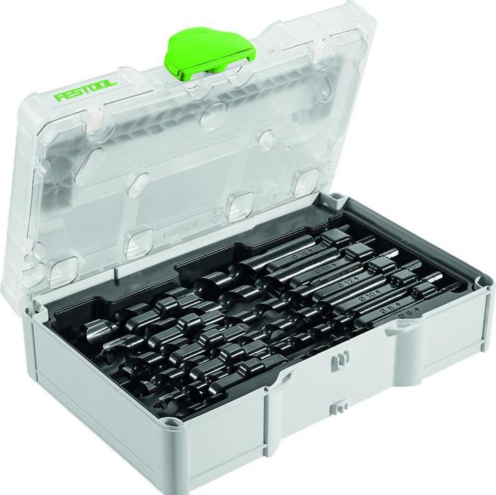 Image du produit Festool Schlangenbohrer-Set SYS3 S 76-SB CE-SORT/6 (6, 8, 10, 12, 14, 16 millimètres)