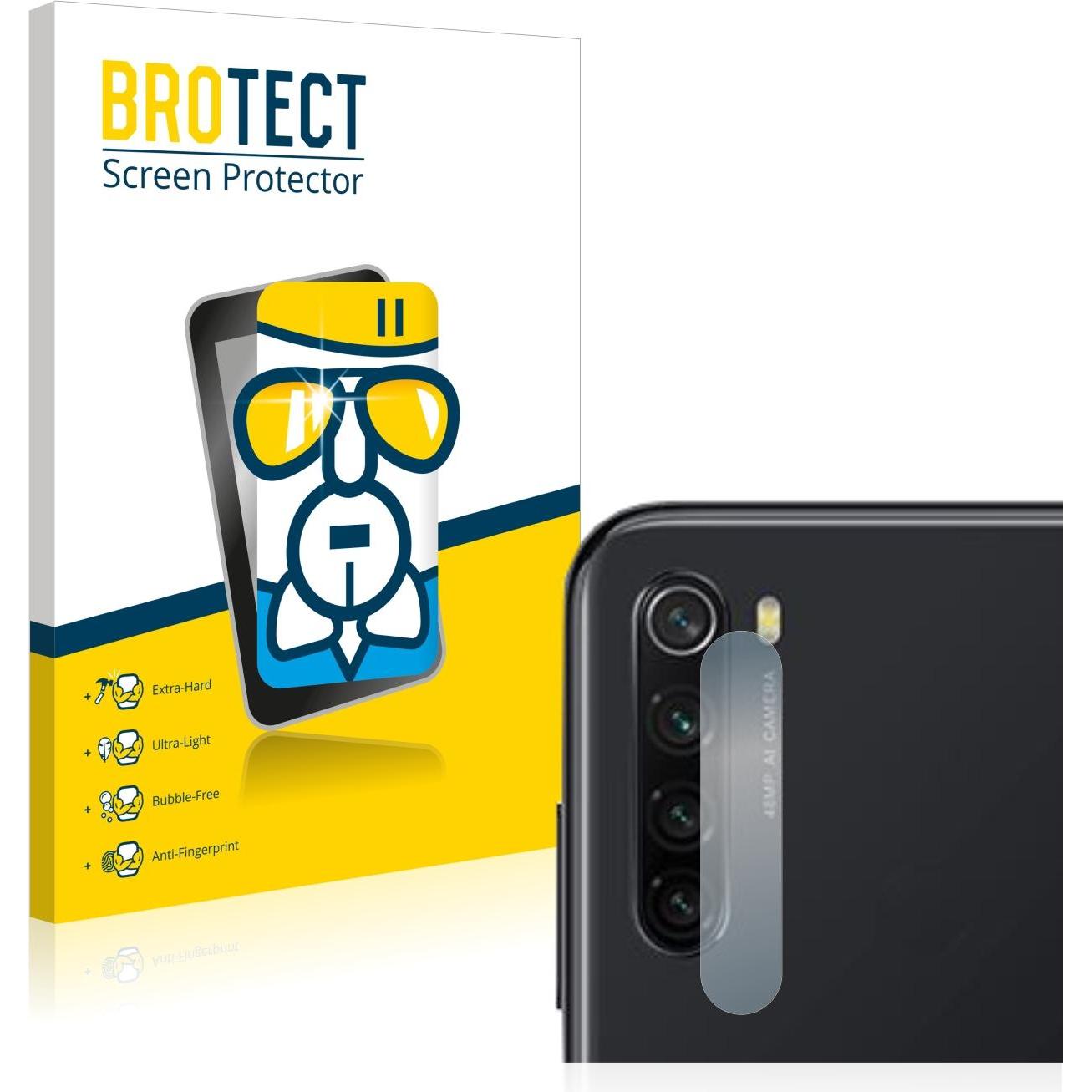BROTECT AirGlass Panzerglasfolie (1 Stück, Xiaomi Redmi Note 8 2021), Smartphone Schutzfolie, Transparent