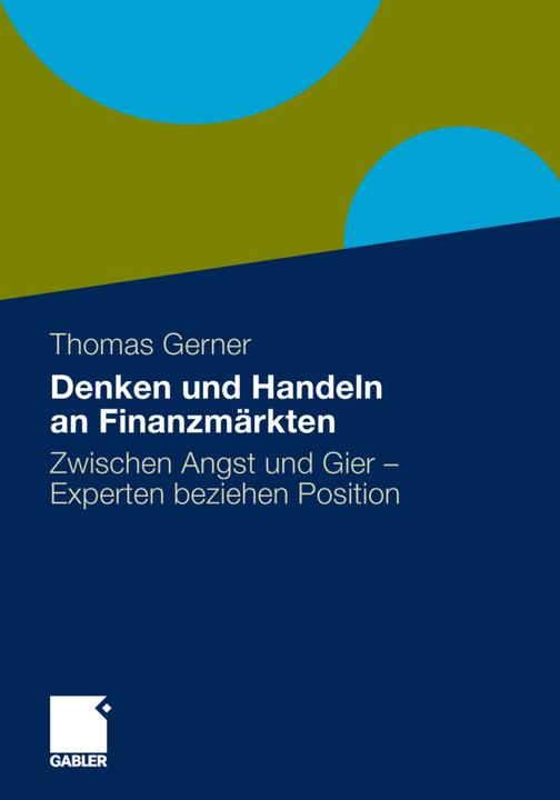Produktbild Denken und Handeln an Finanzmärkten (Deutsch, Thomas Gerner, 2012)