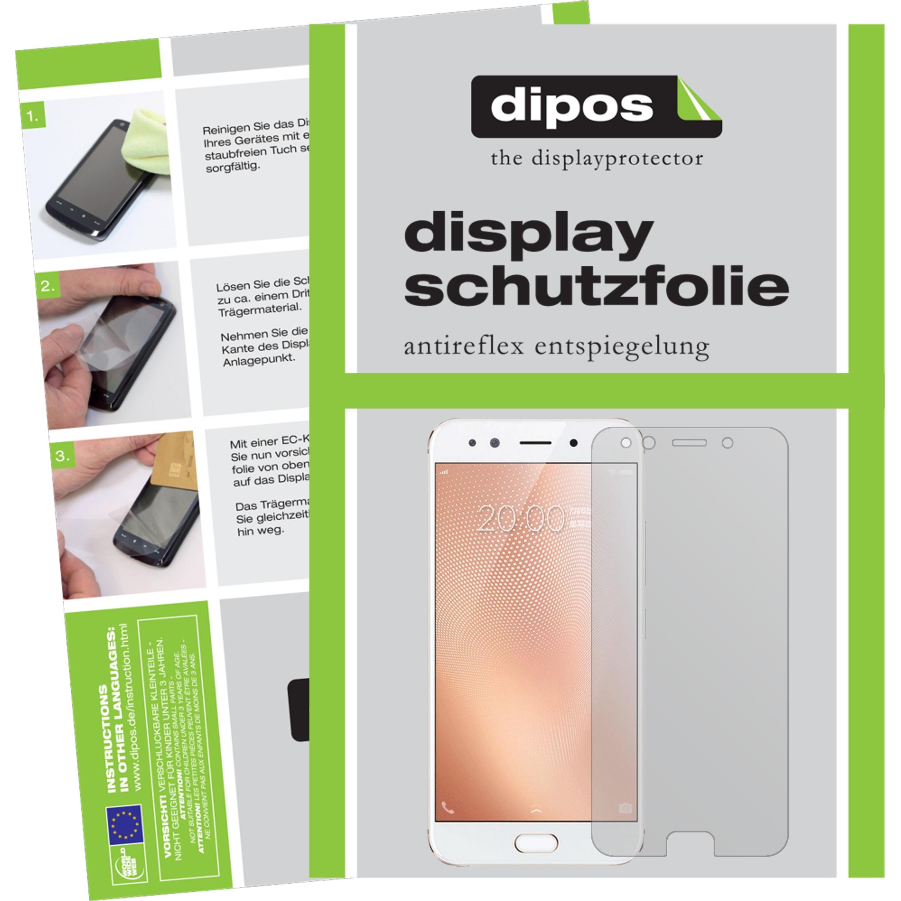 Dipos Displayschutzfolie Antireflex (6 Stück, Vivo X9s Plus), Smartphone Schutzfolie, Transparent