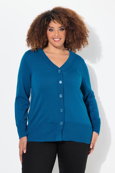 Actual product image Ulla Popken Classic Button Cardigan Sweater (50, 52)