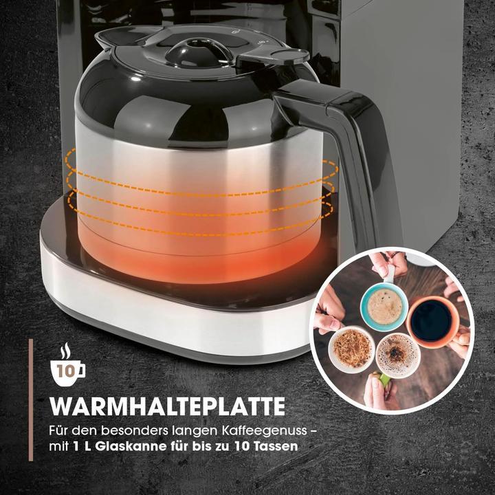 Immagine prodotto Barista Kaffee & Technik Caffettiera a filtro con macinino