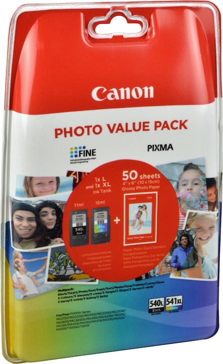 Actual product image Canon PG-540L/CL-541XL Photo Value Pack (FC, Color)