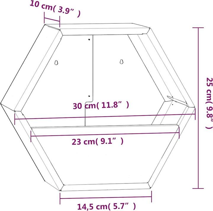 Produktbild vidaXL Wand-Pflanzkübel