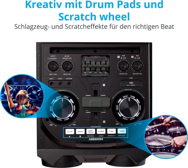 Produktbild Medion X64060 Party-Soundsystem (Netzbetrieb)