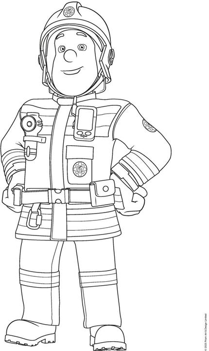 Actual product image Fireman Sam: My cool colouring book