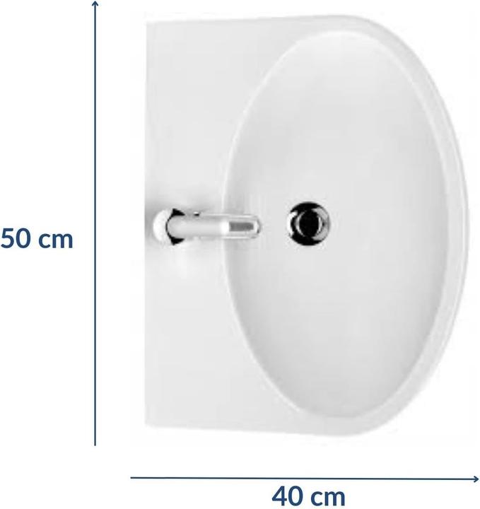 Produktbild Cersanit Washbasin, Parva, 50 cm. (400 mm, 500 mm)