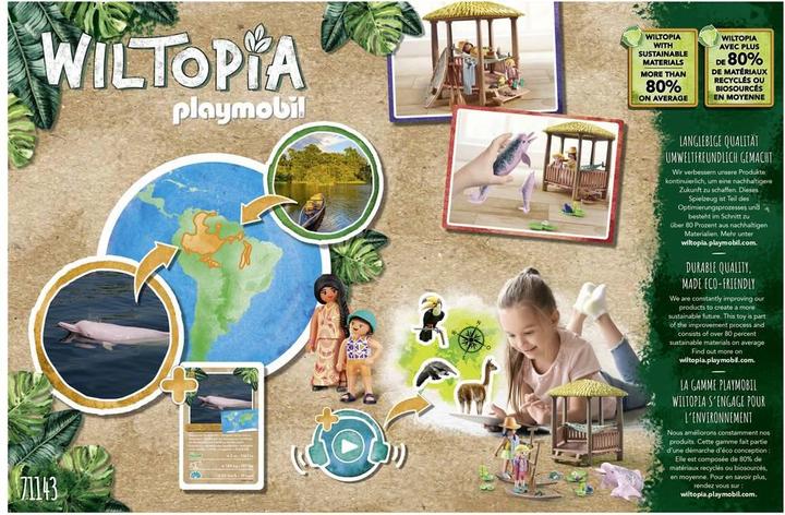 Image du produit Playmobil 71143 Wiltopia - Excursion en canoë avec les dauphins de rivière (71143, Playmobil Wiltopia)