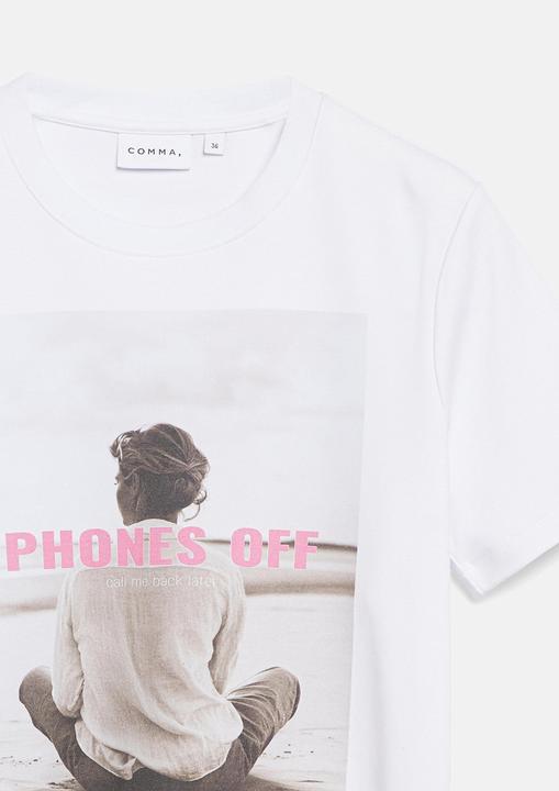 Produktbild Comma Basic Fit T-Shirt mit Artwork (34)