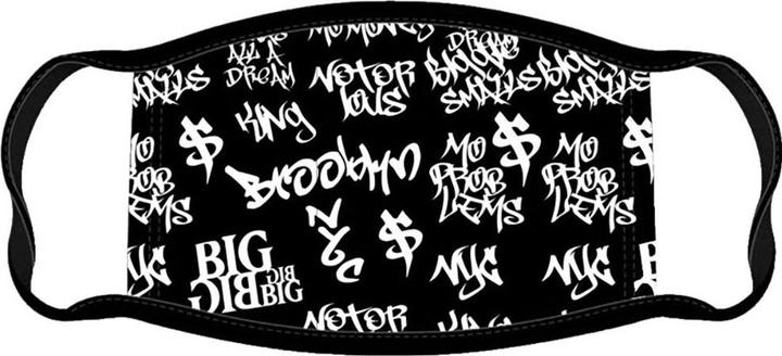 Actual product image Biggie Smalls Unisex Adult Graffiti Face Mask