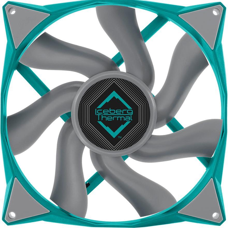 Iceberg Thermal IceGALE Xtra Computergehäuse Ventilator 14 cm Türkis 1 Stück(e) (140 mm, 1 x), PC Lüfter, Türkis