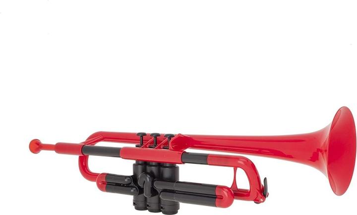 Actual product image pBoneMusic pTrumpet Red met hoes (Trumpets, Straight)