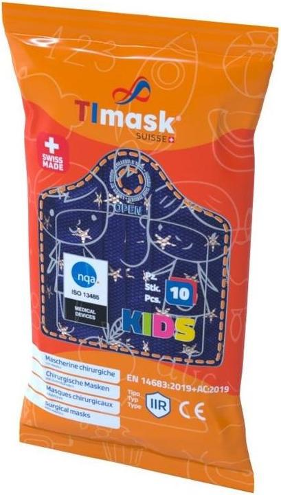 Actual product image Timask Disposable medical mask Kids (Type IIR, 10 x)