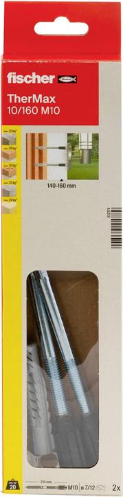 Actual product image Fischer TherMax 10/160 M10 (2 pcs.)