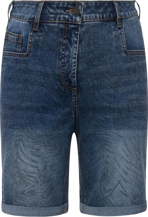 Produktbild Ulla Popken Capri Mandy, Palmenmuster, weites Bein, Wascheffekte (56)