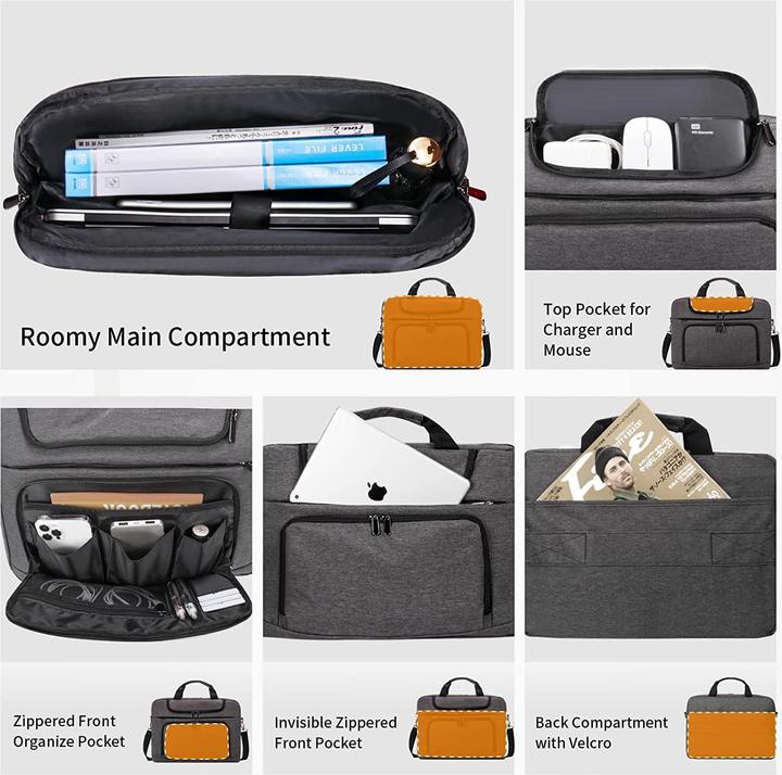 Immagine prodotto Bertasche Borsa per computer portatile da 17-17,3 pollici (grigio scuro) (17.30")