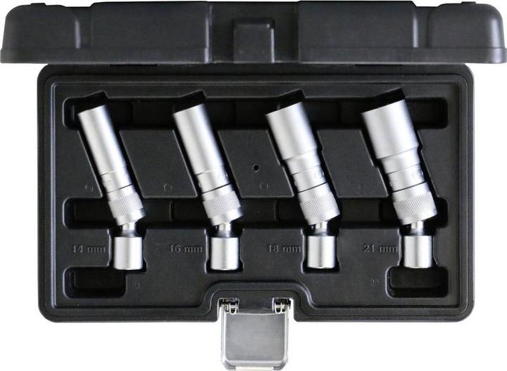 Actual product image KS Tools 517.1145 3/8" Zündkerzen-Stecknuss-Satz magnetisch mit Gelenk