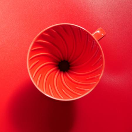Actual product image Hario V60-02 Ceramic Coffee Dropper, Red