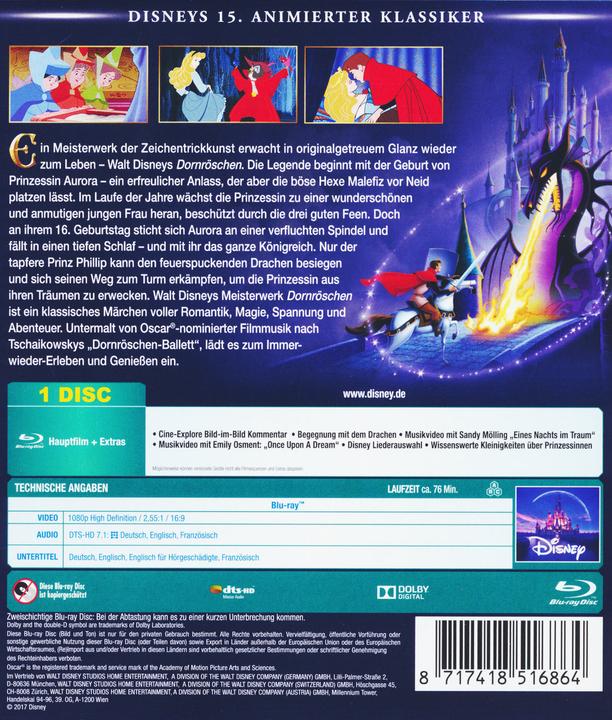 Image du produit Disney Interactive Studios La Belle au bois dormant (Blu-ray, 1959, Allemand)