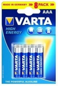 Productafbeelding Varta Vermogen met lange levensduur (8 Pcs., AAA, 1270 mAh)