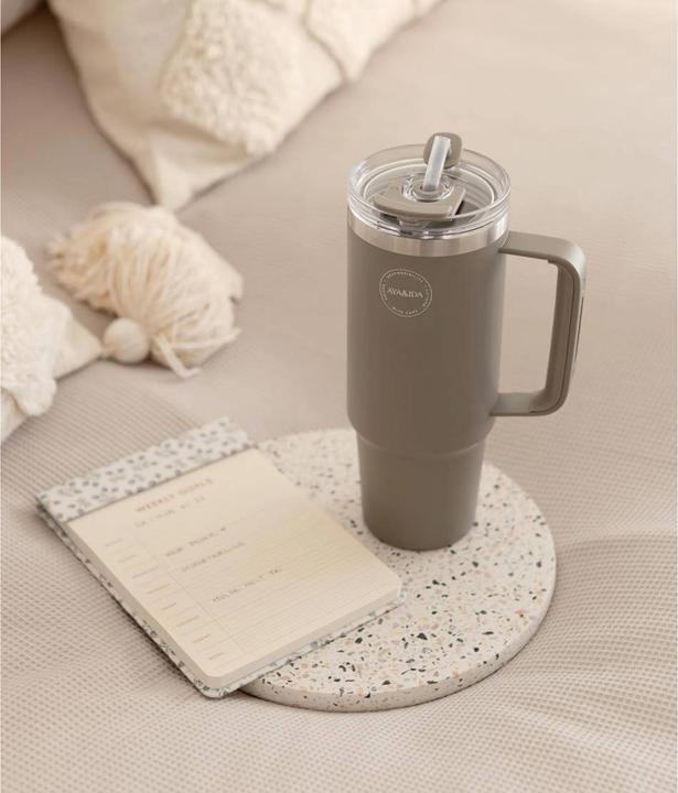 Image du produit Aya & Ida Thermo Cup mit Strohhalm 885 ml Driftwood (0.89 l)