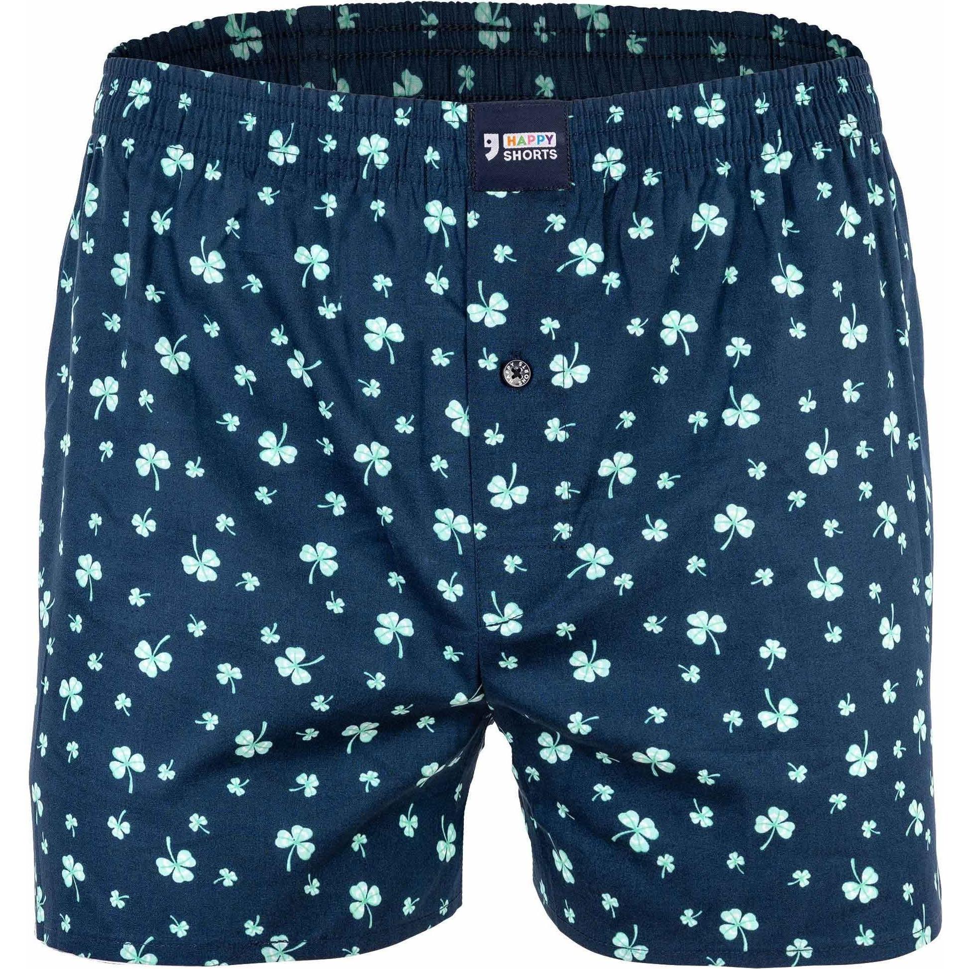 Thumbnail - Happy shorts, Herren, Unterhosen, Web-Boxershorts Casual Bequem sitzend, Grün, (L, Einzelpack)