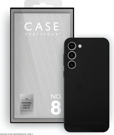 Actual product image Case FortyFour Liquid Silicone Case No.8 black (Samsung Galaxy A34 5G)