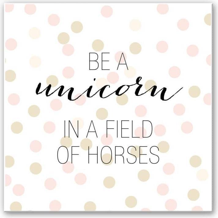 Produktbild Trenddeko Confetti & Cream - Be a unicorn... (40 x 40 cm)