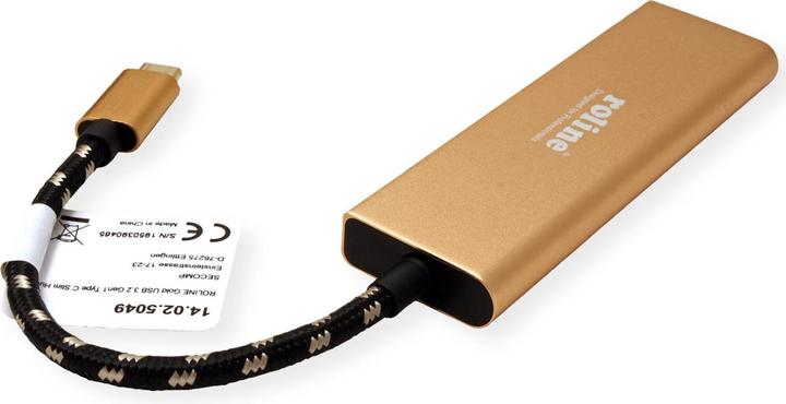 Produktbild Roline GOLD USB 3.2 Gen 1 Hub, 4fach, Typ C Anschlusskabel (USB-C, 4 Ports)