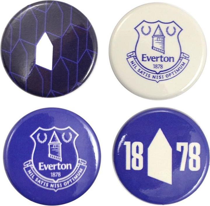 Actual product image Everton FC Button Badge (Pack of 4)