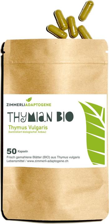 Produktbild Zimmerli Adaptogene Thymian Kapseln (BIO) 50 Kapseln (1 Stück, Kapseln, 25 g)
