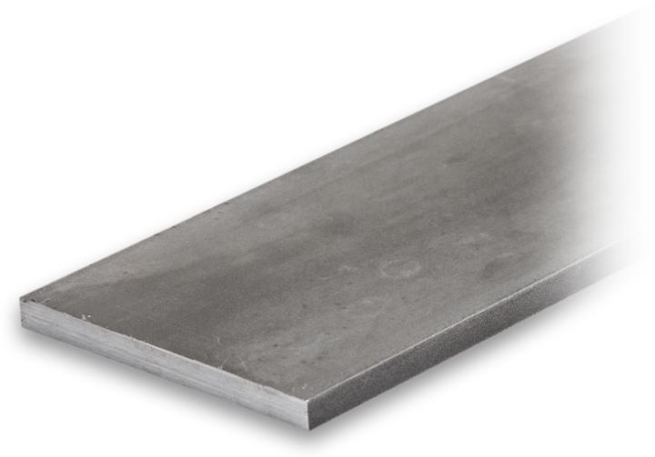 Brütsch-Rüegger Metals Profilo piatto in acciaio lucido, 120,00 x 10,00 mm (1 x 1,5 m)