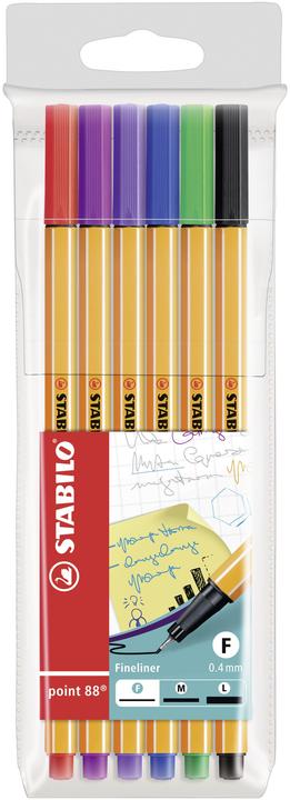 STABILO point 88 Fineliner (6x)