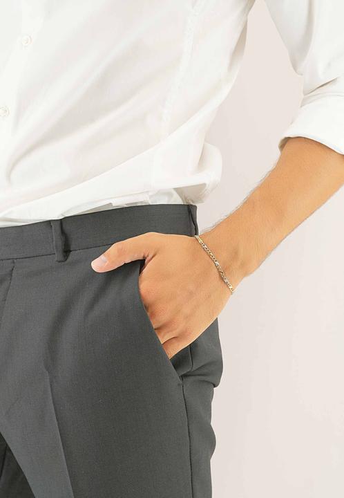 Image du produit Muau Chaîne de 8 (19 cm, Or blanc, Or jaune)