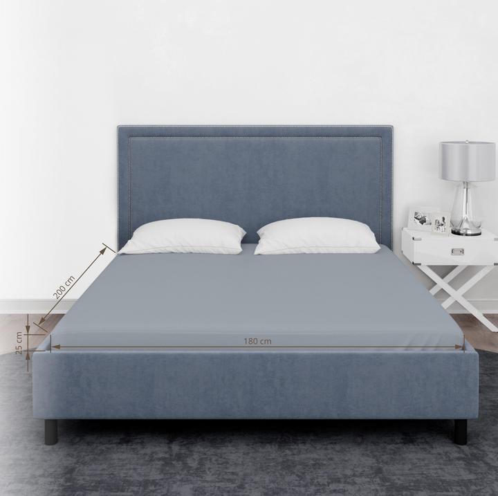 Image du produit Domoletti DRAP HOUSSE 180X200+25 GRIS
