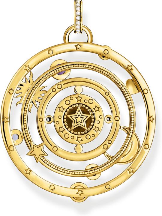 Immagine prodotto Thomas Sabo Ciondolo emisfero con pietre colorate a forma di occhio placcato oro (Smalto, Smalto/argento, Argento 925)