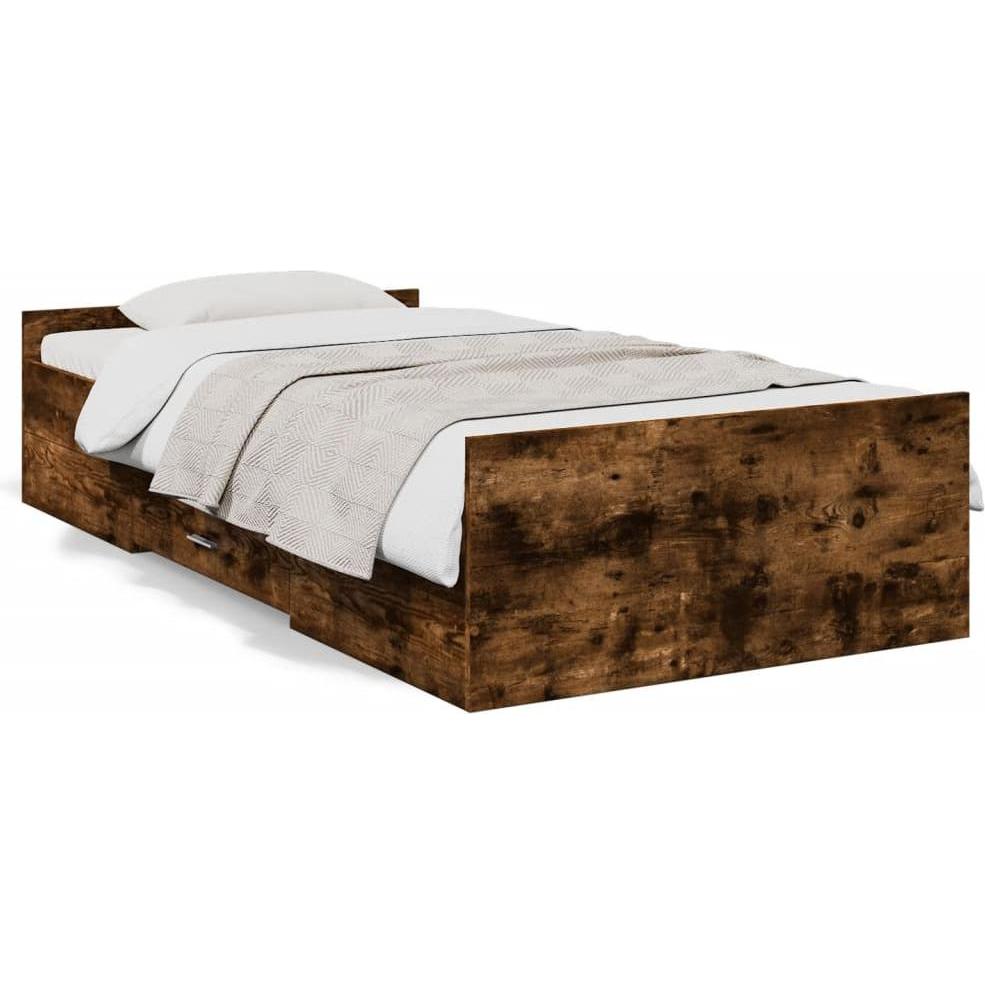 VidaXL, Bett, Bettgestell mit Schubladen (75 x 190 cm)