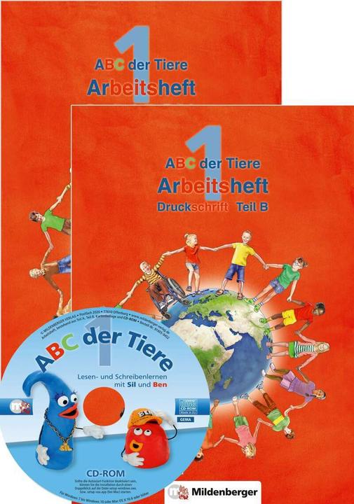 Produktbild ABC der Tiere 1 - Arbeitsheft Druckschrift, Teil A und B. Neubearbeitung (Deutsch, Achim Schulte, Heike Treiber, Kerstin Mrowka-Nienstedt, Klaus Kuhn, 2024)