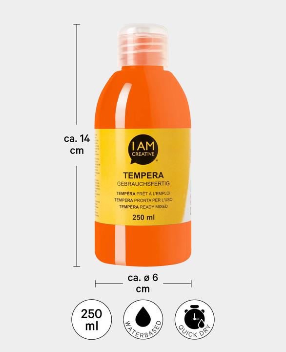 Produktbild I Am Creative Tempera, Temperafarbe auf Wasserbasis, 250 ml (250 ml)
