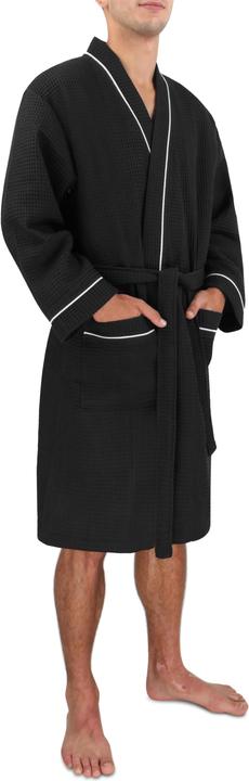 Actual product image Normani Mens Waffle Piqué Bali Dressing Gown (S)