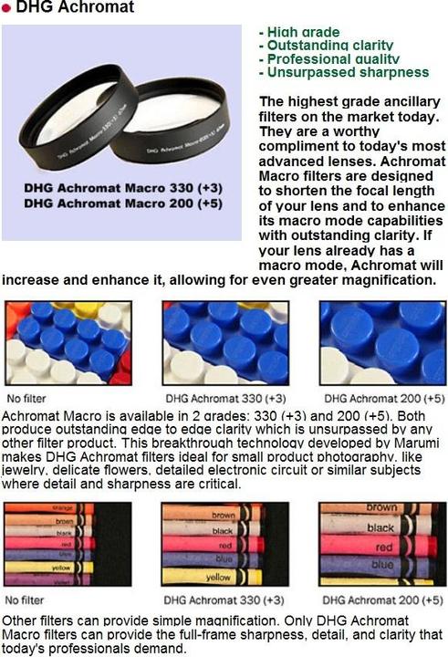 Actual product image Marumi Achromat Macro 200 5 DHG (67 mm, Close-up lens)